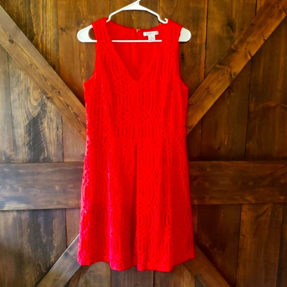 Red lace liz Claiborne dress size 12